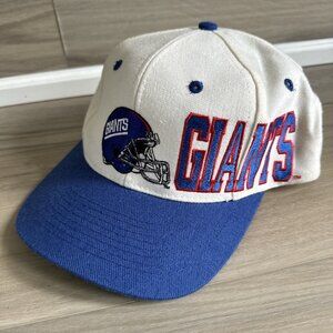VINTAGE New York Giants APEX‎ ONE SnapBack Hat Cap Spell Out  Rare Color NFL 90s